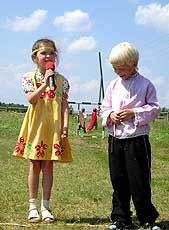 В селе Алексеевском собрались дети из Волжска, Морков, Килемар, Эмекова, были гости из Казани.